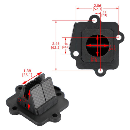 V352 A/B jog50 Reed Valve System Fits For Yamaha YW50 Zuma50 2002-2011.