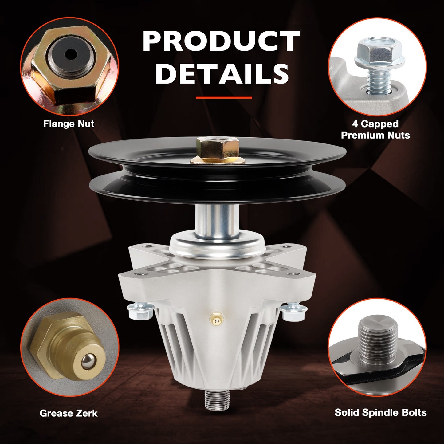 Mower Deck Spindle For Cub Cadet ZT1-42 Craftsman Z5200 Troy-Bilt 42" 618-09260