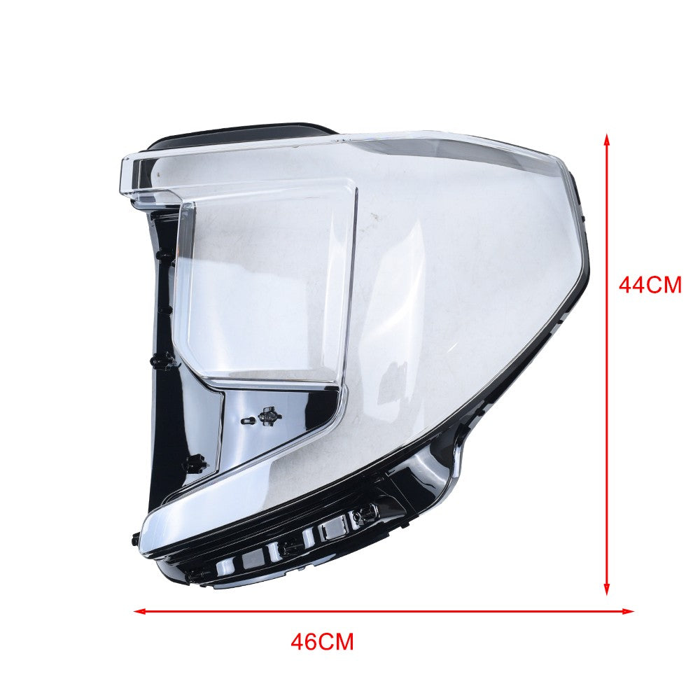 New A Pair Headlight Clear Lens Shell + Glue For 2022 2023 2024 GMC Sierra 1500