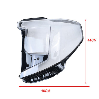 New A Pair Headlight Clear Lens Shell + Glue For 2022 2023 2024 GMC Sierra 1500