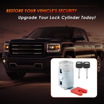 Door Lock Cylinder w/ Keys For 2007-14 Chevy GMC Silverado Sierra 1500 Cadillac