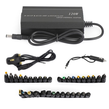 120W Car Home 34 Tips Power Supply Adapter Charger for Laptop Notebook US Plug