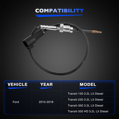 Exhaust Gas Temperature EGT Sensor for Ford F250 F350 F450 F550 Transit-250 350
