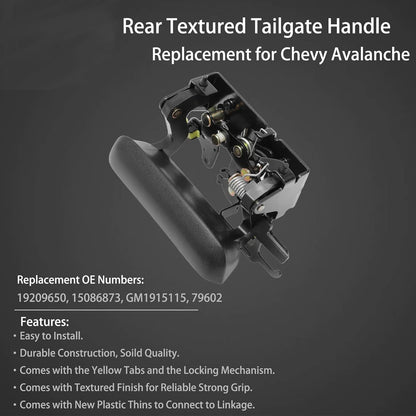 Tailgate Latch Handle Rear Liftgate For 02-06 Chevy Avalanche 1500 2500 19209650