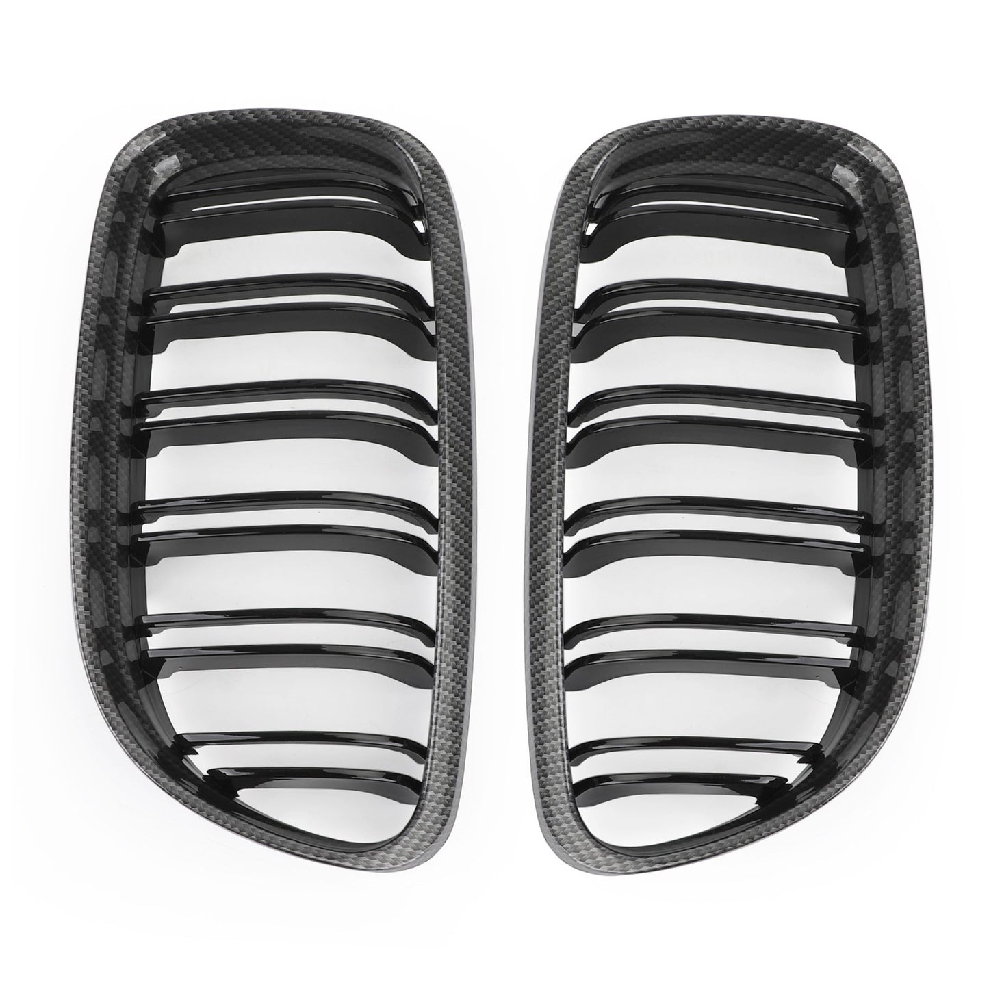 Front Kidney Grill Grilles Carbon Fiber Fit BMW E90/E91 LCI 3 Series 2008-2012