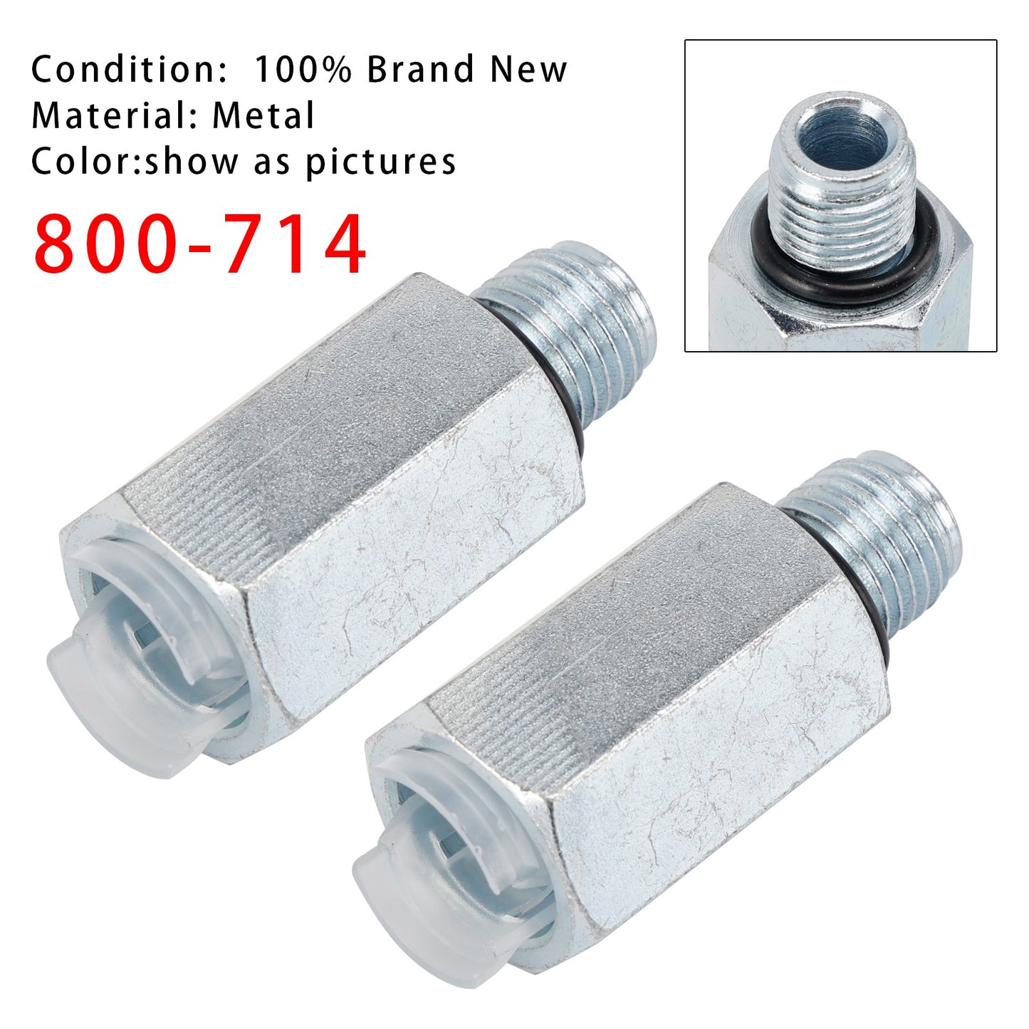 800-714 Transmission Line Connector - 3/8In. OD Tube x 14mm-1.5 2PCS