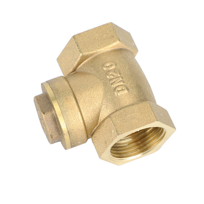 3/4" Female Thread Brass Horizontal DN20 One-Way Non-Return Swing Check Valve.