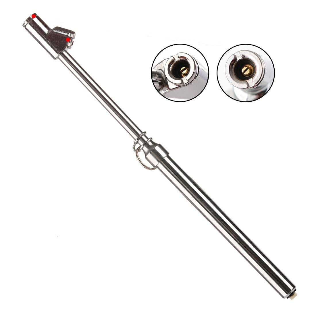 150PSI Heavy Duty Tire Air Pressure Gauge Straight-on Dual Head for Car Truck RV
