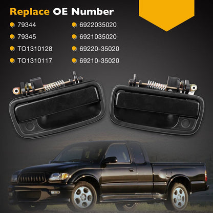 Metal Exterior Door Handle Front Left & Right Side Set For 1995-04 Toyota Tacoma