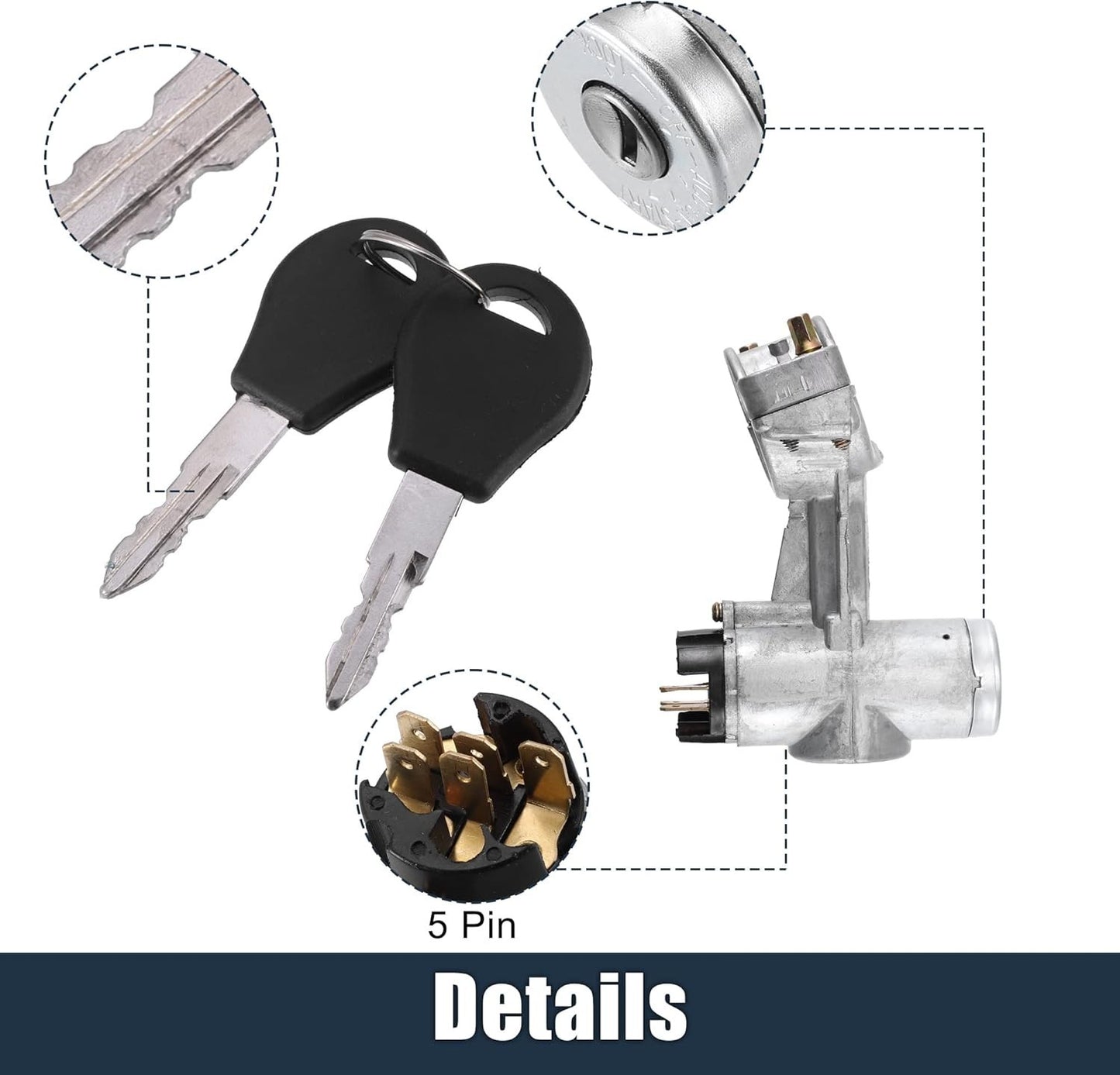 New Ignition Switch W/Lock 48710-02W00 For Nissan 720 1980-1985 1979-1983 280ZX