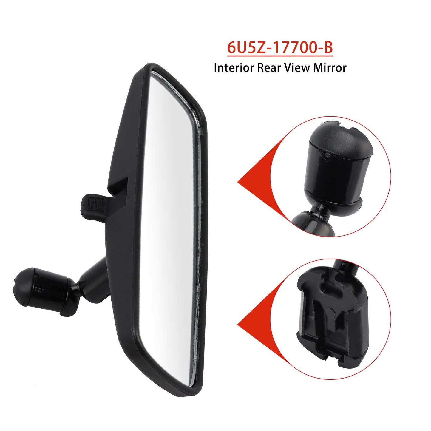 Interior Rear View Mirror for Ford Focus Escape Mustang 6U5Z-17700-B