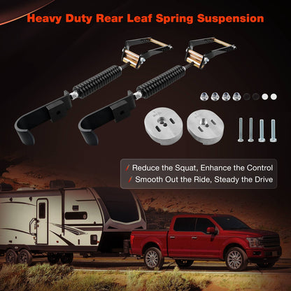 Rear Leaf Spring Suspension Heavy Duty Kit For 2009-2023 Ford F150 4WD 3611-YHD