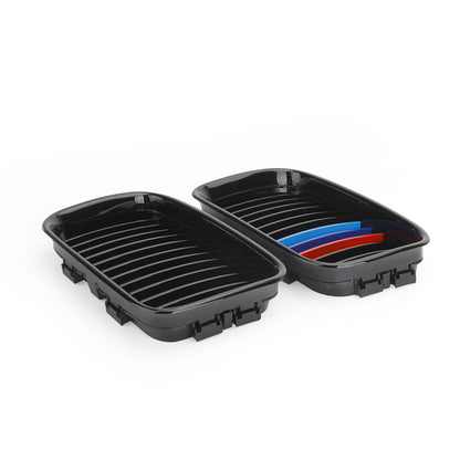 M-color Glossy Black Front Hood Kidney Sport Grills For BMW 3 Series E36 92-1996