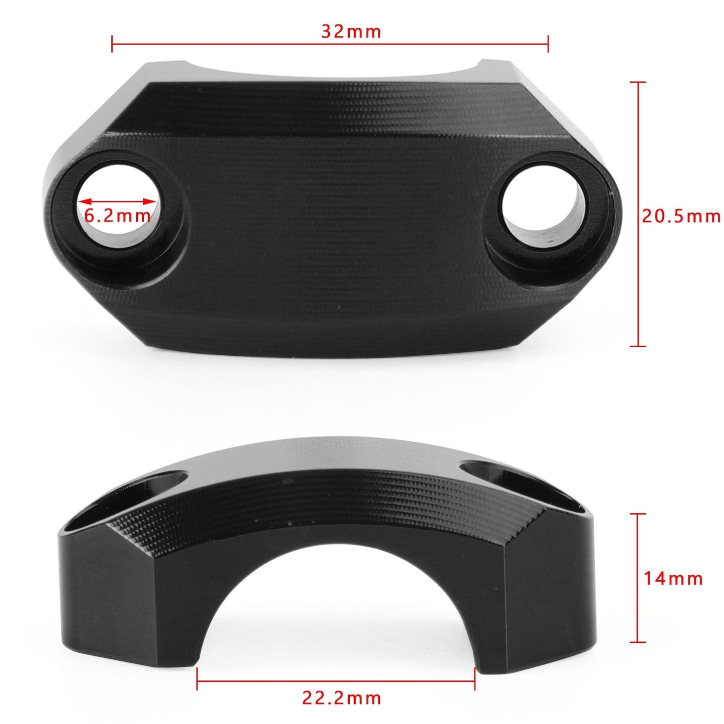 7/8" Brake Master Cylinder Clutch Clamp Cover fits 22mm Standard Bar For Honda U
