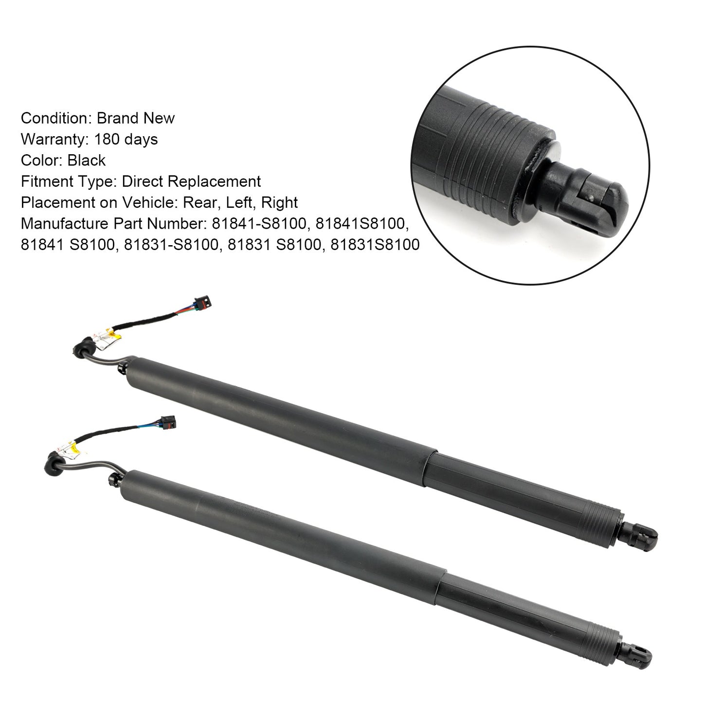 2PCS Power Liftgates Lift Support 81831-S8100 Fit Hyundai Palisade 2020-2022.