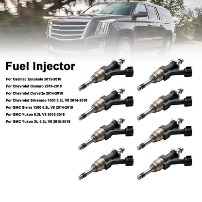 8PCS Fuel Injector 12668393 Fit Cadillac Escalade 2015-2018 Fits Camaro 16-18