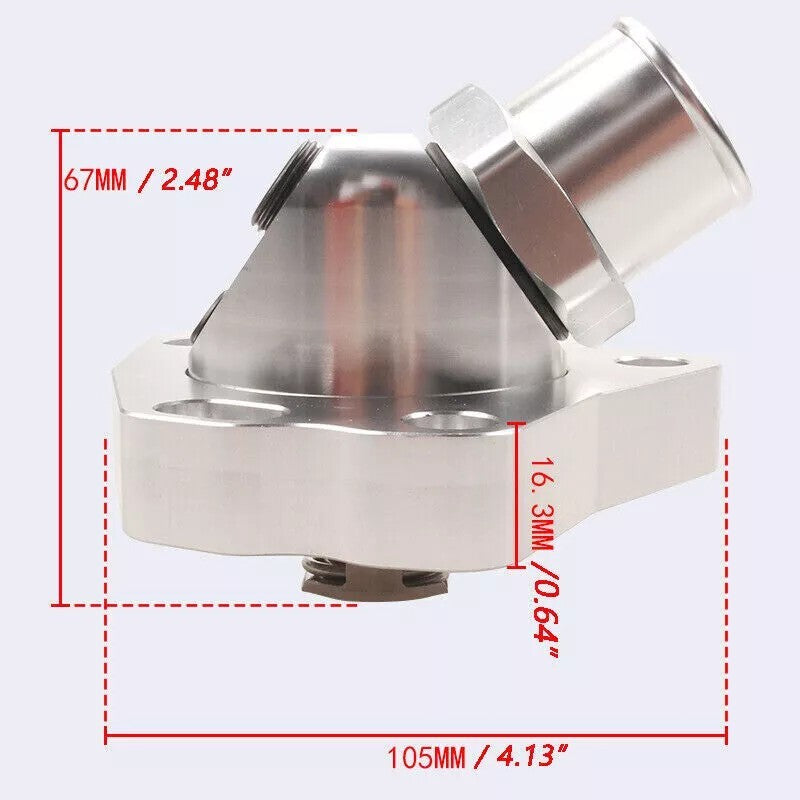 Aluminum Radiator Hose Swivel Neck Thermostat Housing for Honda K-Series K20 K24