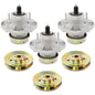 3x AM124498 Deck Spindle & Pulley For 48" 54" John Deere Z425 Z435 Z445 M163464