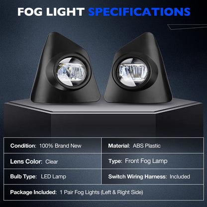 Fit 2014 2015 2016 Toyota Corolla S Bumper Fog Lights W/ Switch+Wiring Lamp Pair