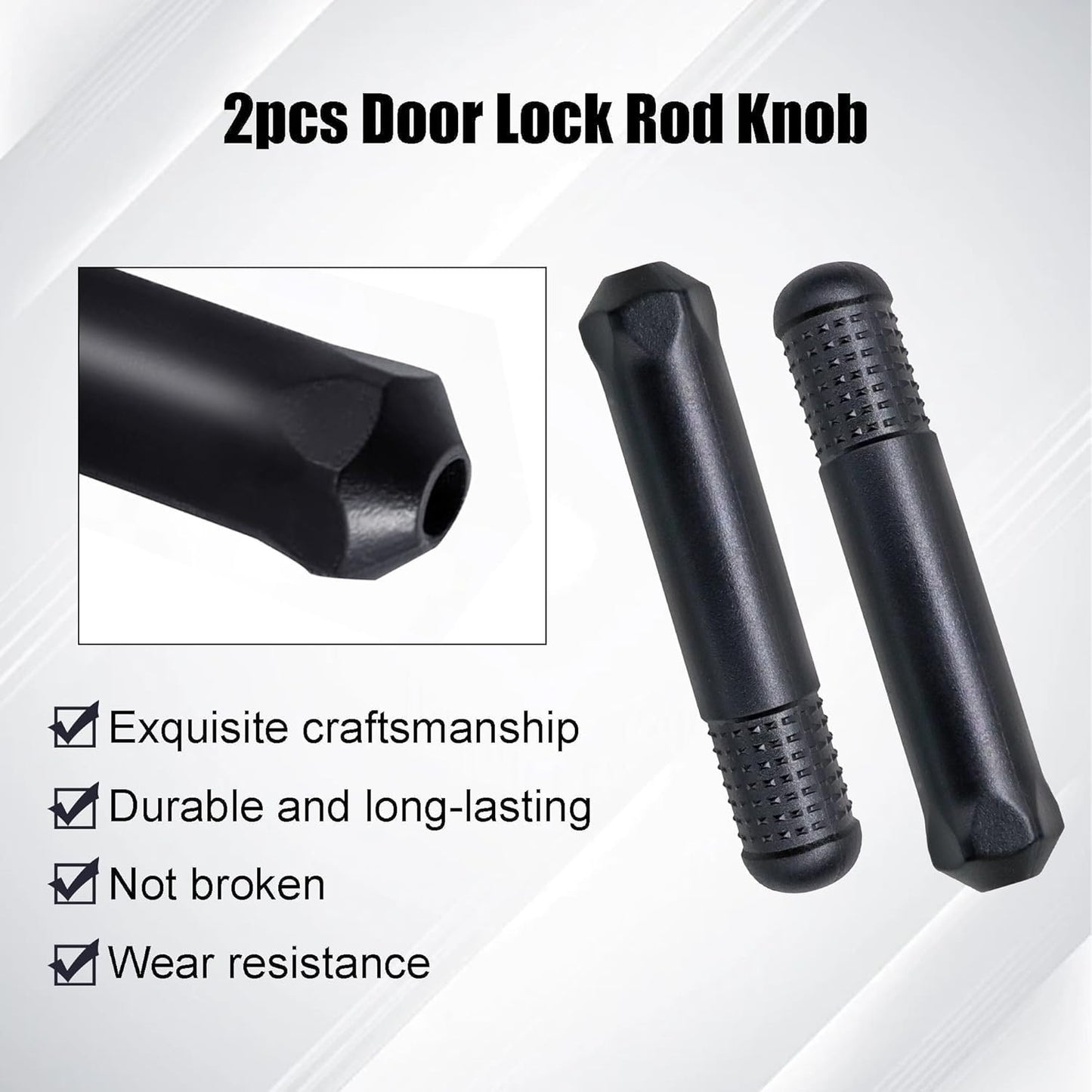 Packof 2 for Honda Accord 2003-2007 No.72137-SDA-A00ZA Door Lock Rod Knob Button