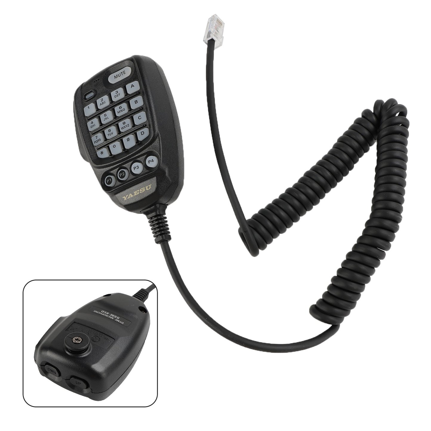 Car Microphone for YAESU SSM-85D walkie-talkie Radio Megaphone Handle Microphone