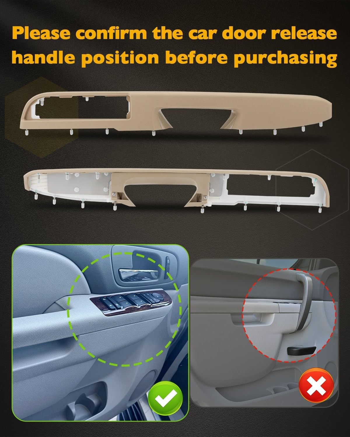 Passenger & Driver Armrest Repair Kit For 10-14 Chevy Silverado GMC Sierra 1500