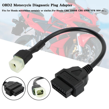 4 Pin to 16 Pin OBD2 Moto Diagnostic Adapter Cable for Honda CBR 1000R CBR 600R