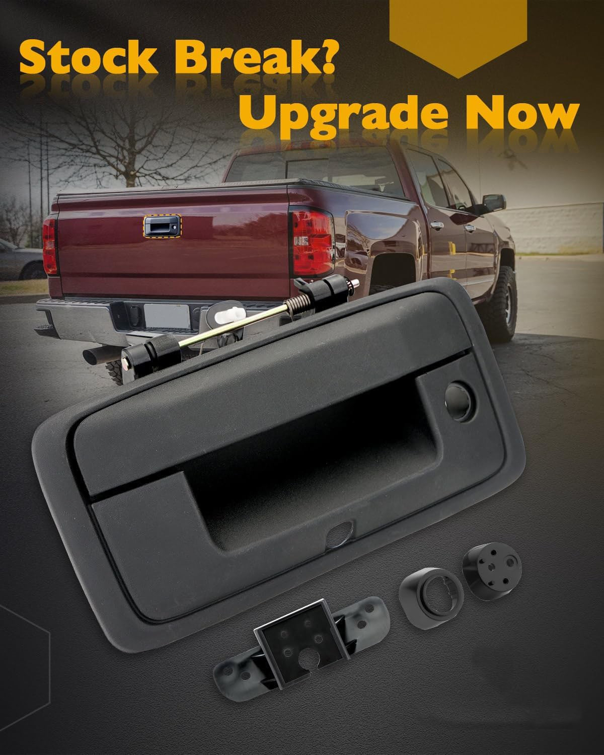 23128692 Tailgate Handle w/ Camera Hole Fit 2014-2015 Chevy Silverado GMC Sierra