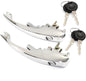 FOR 968-1979 VW BUG 113898205M OUTER DOOR HANDLE SET FRONT LEFT & RIGHT KEYS