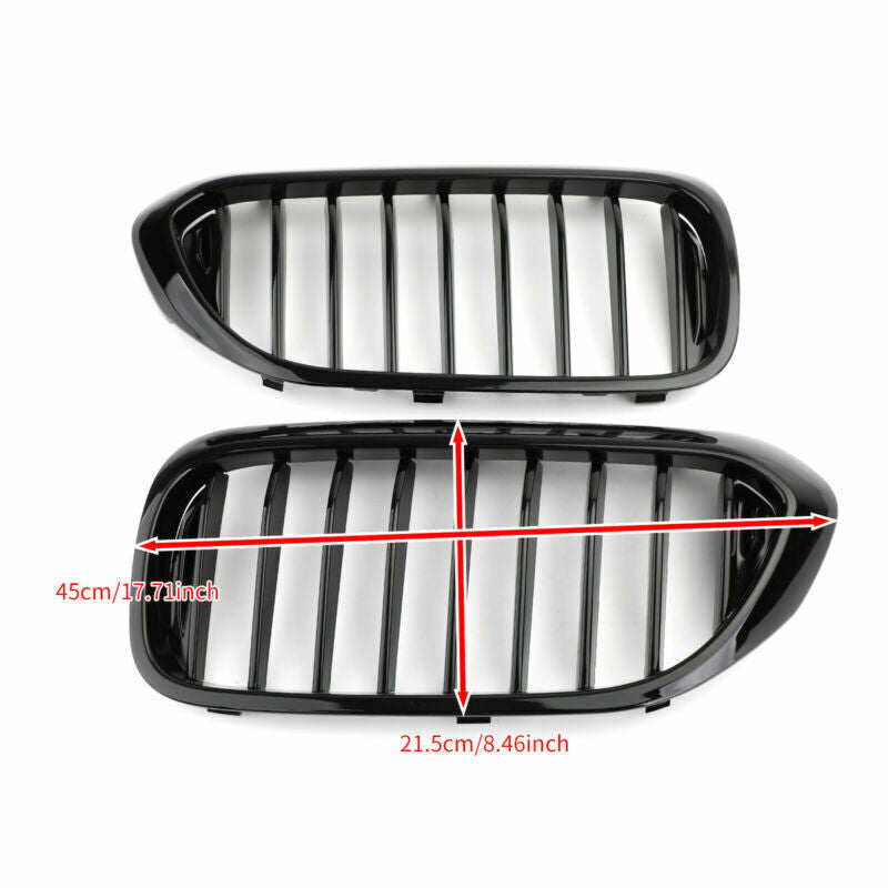 Glossy Black Front Kidney Grille Grill fits BMW 5 Series 530i 540i G30 2017-2019