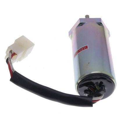 Solid Spare MV1-70 Stop Solenoid 897183-0140 for Hitachi Excavator EX50U w/ Isuzu Engine 12V