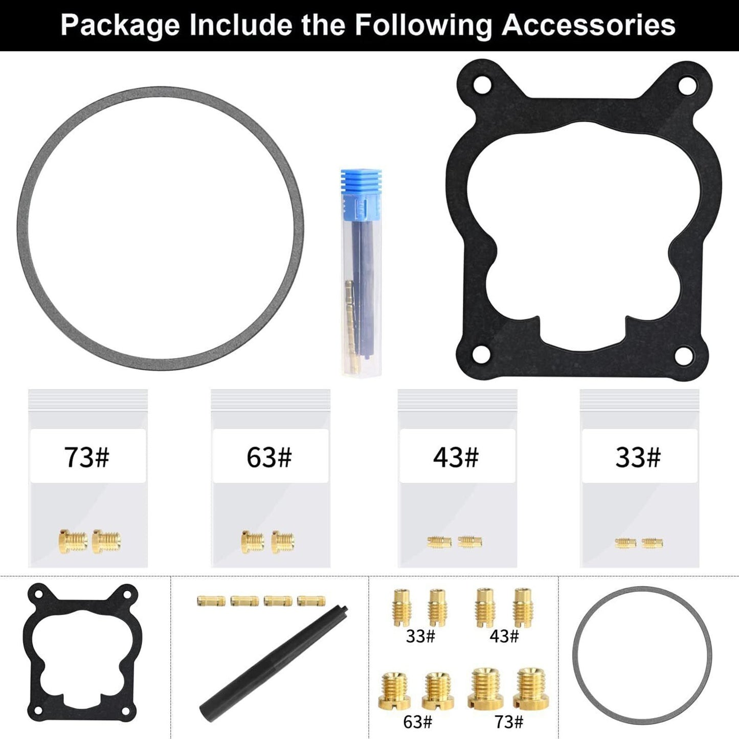 Quadrajet Carburetor Fit For Chevy 327 350 427 454 750 CFM 4 Barrel 4MV