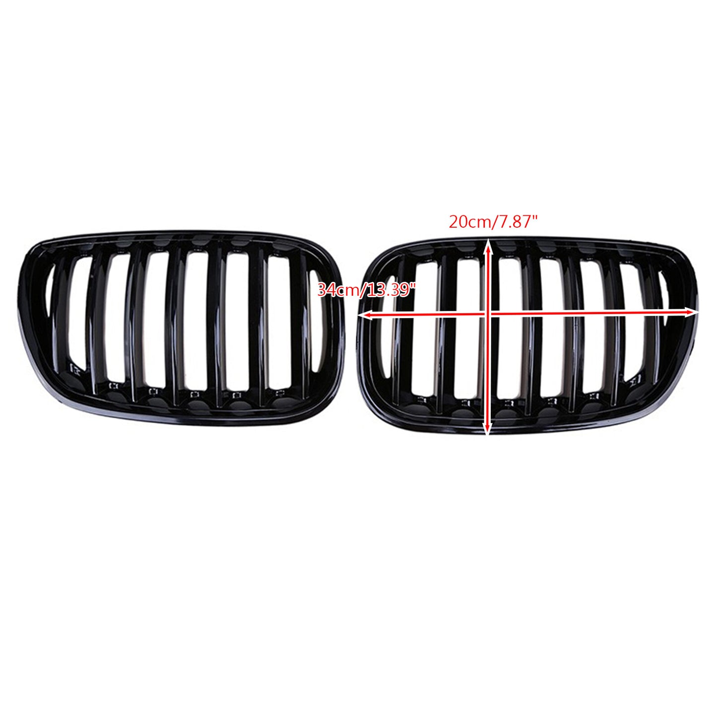 Gloss Black Front Kidney Grill Grille Fit BMW X5 E53 2004-2006 X Series USA