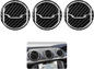 Real Carbon Fiber Interior Air Vent Outlet Cover Trim For Ford Mustang 2015-2020