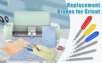 50Pcs Replacement Cutting Blades for Cricut Explore Air/Air 2/Air 3/Maker/Maker