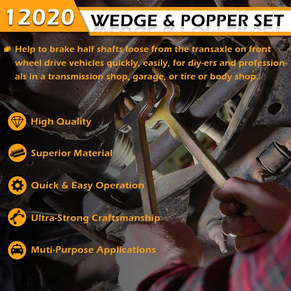 12020 Axle Popper Fork & Shim Kit FWD Half Shaft Inner CV Joint Removal Tool