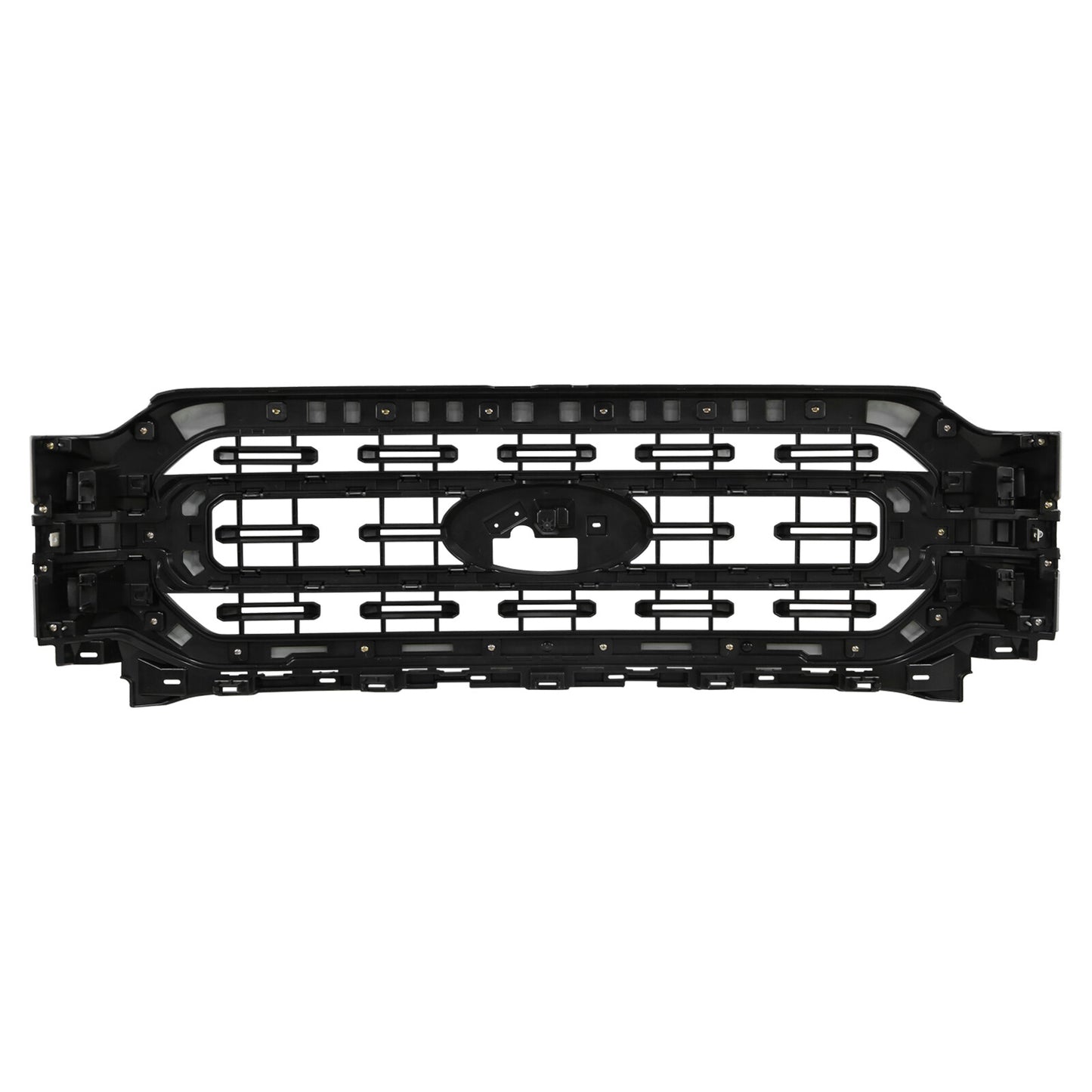Matte Black Front Bumper Upper Grill Grille For 2021 2022 2023 Ford F-150 XLT