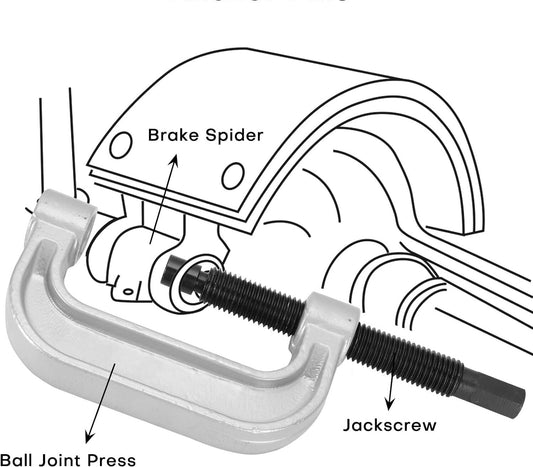 Heavy Duty Ball Joint C Press w/ Jackscrew remove press-fit parts 4WD and 2WD