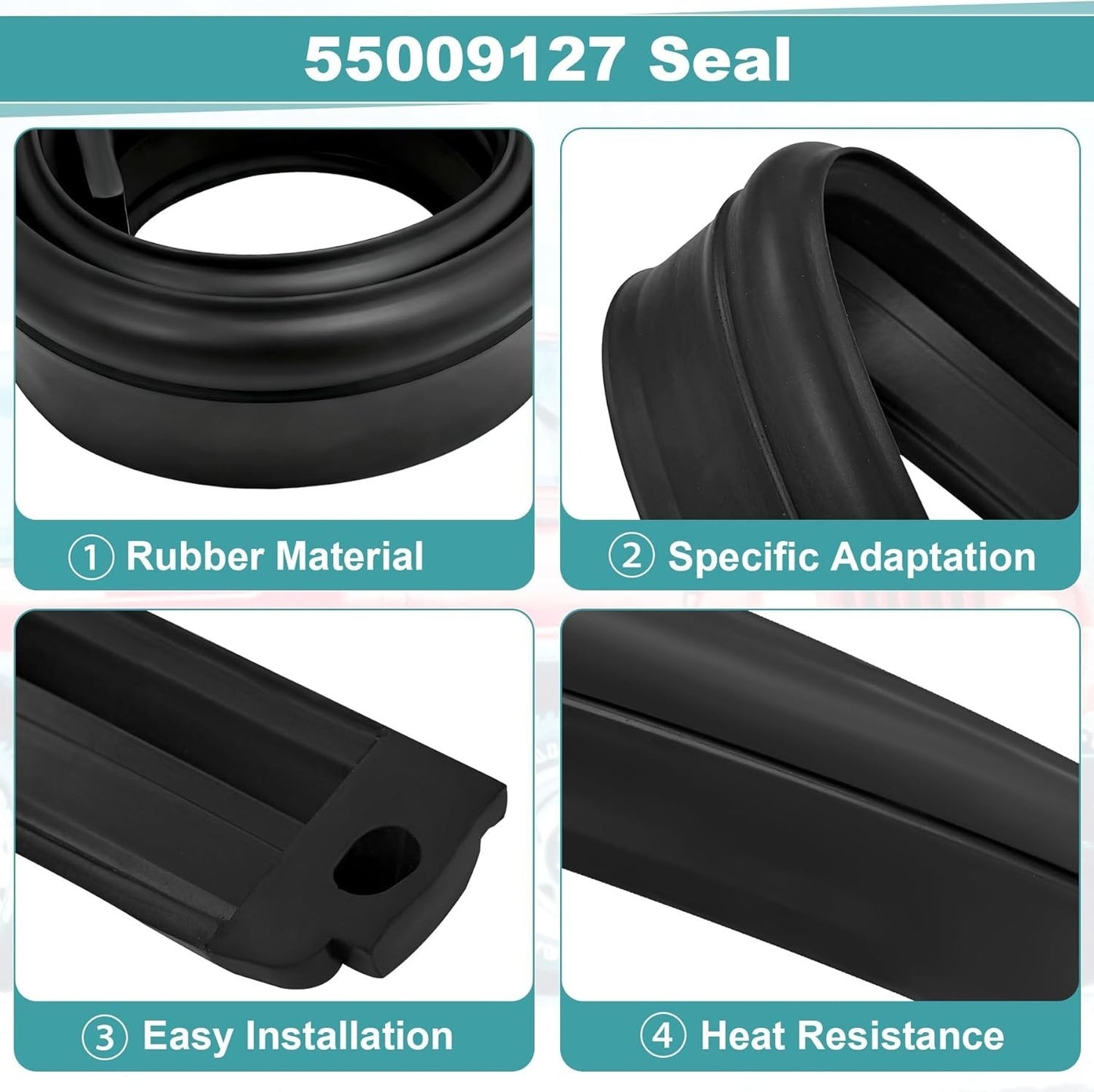 FITS 87-95 JEEP WRANGLER YJ WINDSHIELD COWL RUBBER SEAL GASKET 55175778