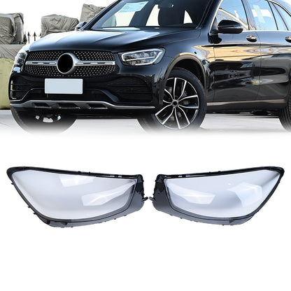 Fit For 2019-2022 Mercedes-Benz W253 X253 C253 Headlight Lens Covers Left+Right