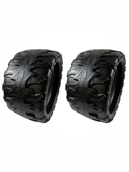 Solid Spare (2) Power Wheels BCK85-2659 Black Jeep Wrangler Tires After 2014