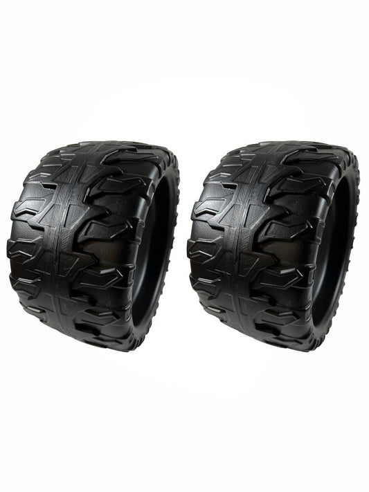 Solid Spare (2) Power Wheels BCK85-2659 Black Jeep Wrangler Tires After 2014