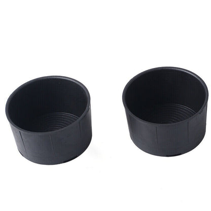 2Pc Heavy Duty Cup Holder Insert For 09-16 Dodge Ram 1500 10-16 2500 3500 Rubber