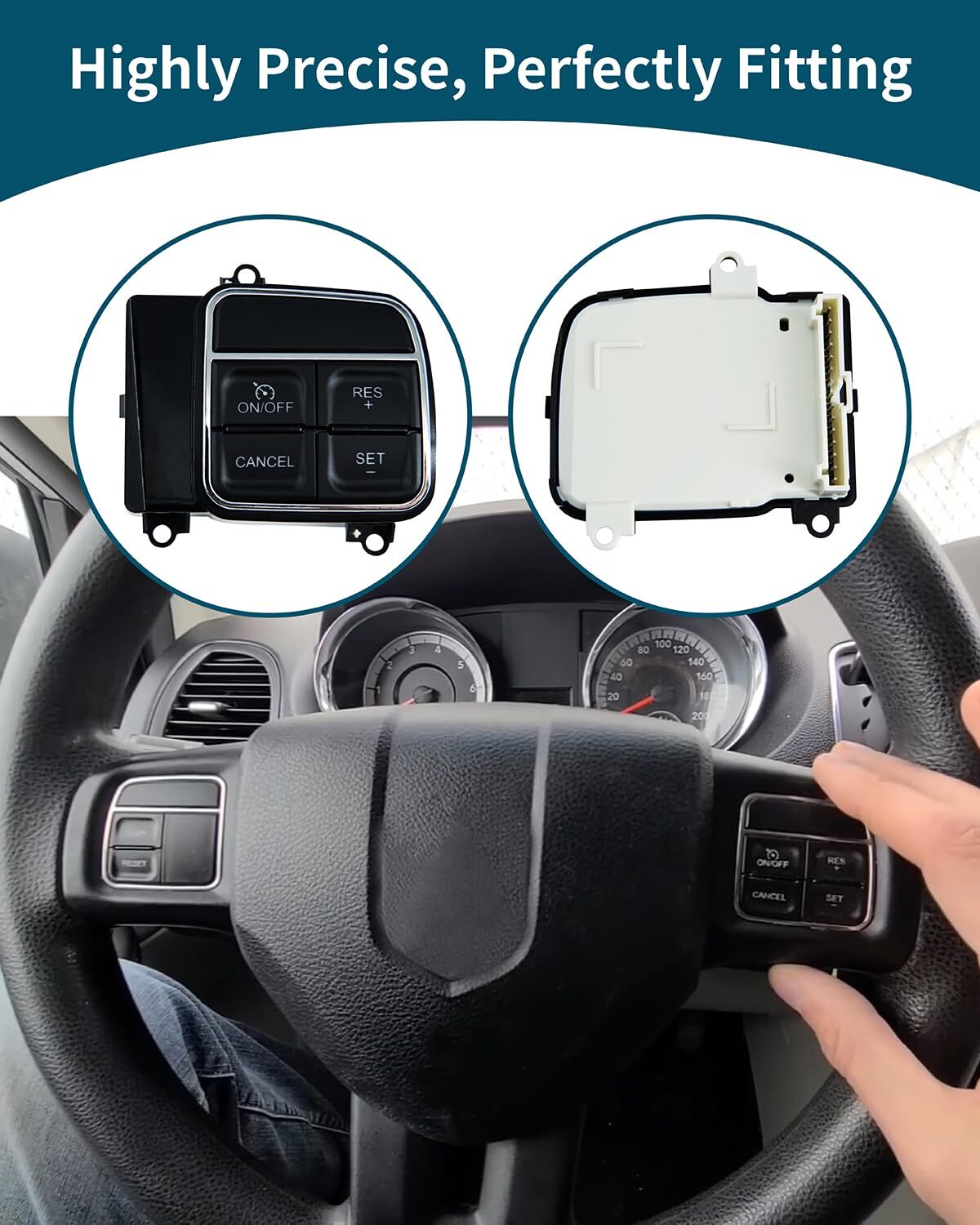 Steering Wheel Cruise Control Switch For 11-18 Chrysler 200 Dodge Charger Jeep