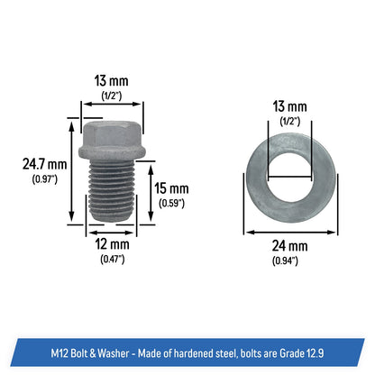 Drive Shaft Retaining Bolt Set with Washers for Can-Am ATV 250000615, 250000359