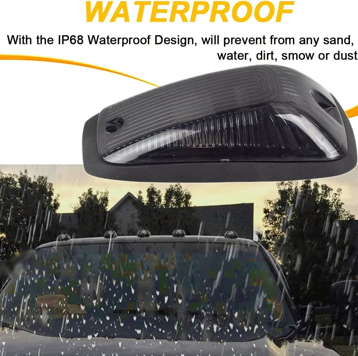 5x For 1988-2002 Chevy/GMC Pickup Trucks Roof Top Cab Lights Amber Marker Lights