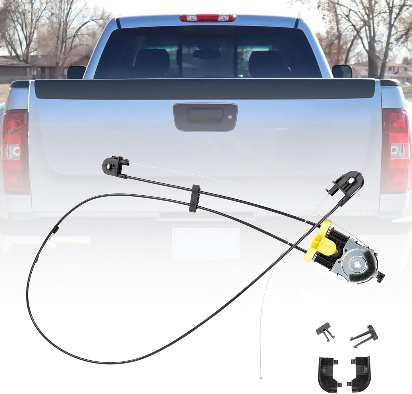 25980205 Rear Power Sliding Window Regulator For Chevy Silverado GMC Sierra 1500