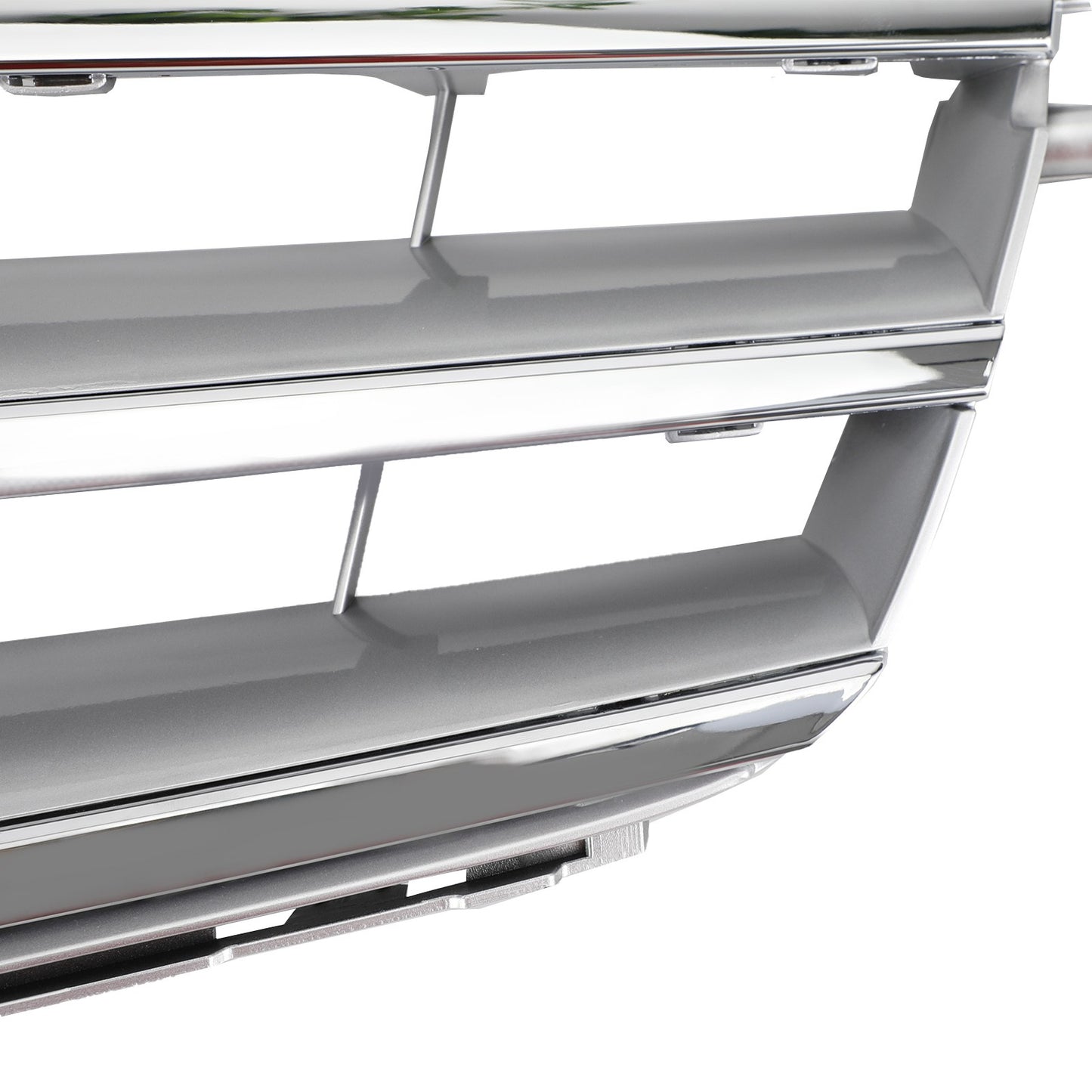 Front Bumper Grille Fit Benz C Class W204 W/LED Emblem C300/C350 08-14 Chrome