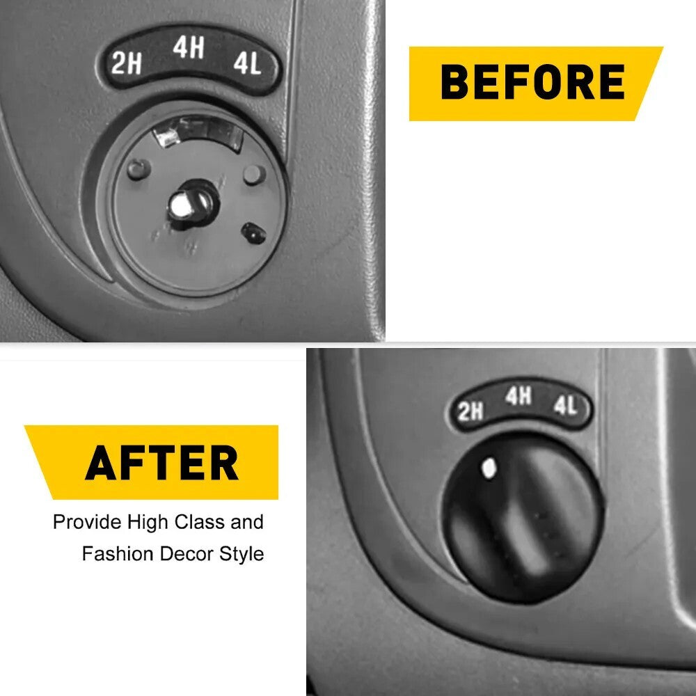 4WD 4X4 Switch Knob Dial Black Fits For 1999-2004 Ford F-150 OE# XL3Z-11661-AAA
