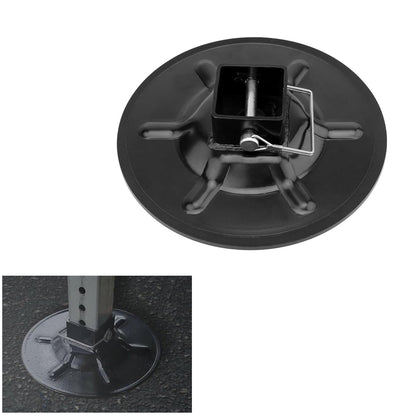 9" Diameter Rear Jack Foot Pad For 2" I.D Square Tube LC Hall Effect Ground